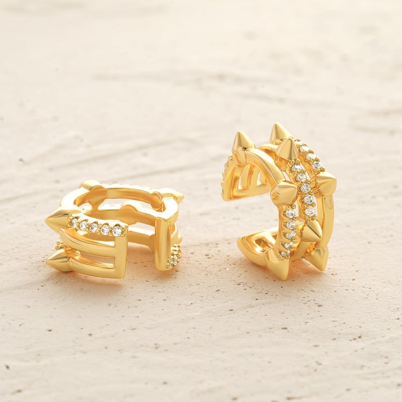 MYEARS Women Ear Cuff Earring Gold Non Pierced Ear Cartilage Clip on Wrap Hoop 14K Gold Filled Tiny Boho Beach Simple Minimalist Delicate Handmade Hypoallergenic Jewelry Gift-Sold as Single/Pair - Image 5